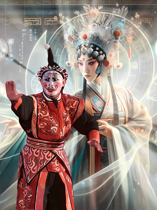 圖：臺灣戲曲學院展演結合AI人工智慧科技，創新「魔鏡」角色，下半年度即將精采呈現。（台灣戲曲學院提供）