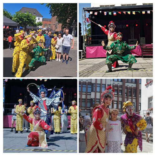 3.在德國街頭難得一見的京劇表演，驚艷德國市民