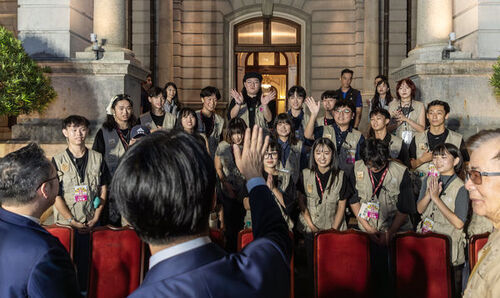 ▲總統賴清德出席「2025藝文聯誼茶會」(5)。