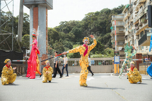 國立臺灣戲曲學院68週年校慶,戶外迎賓超吸睛