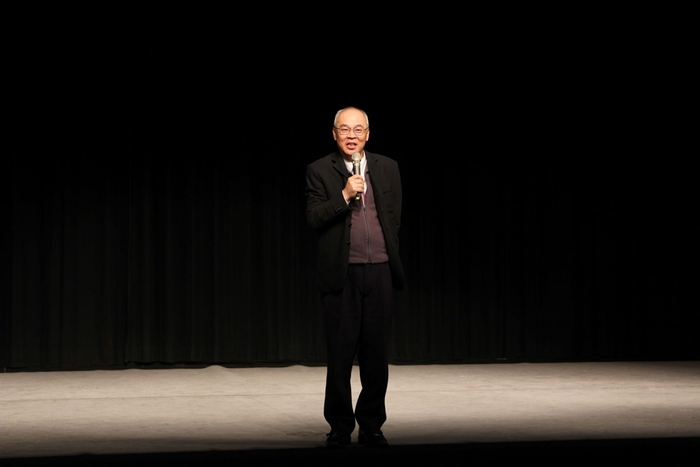 「藝文交流策略聯盟備忘錄」簽約儀式，臺灣警察專科學校代理校長葉爾煙致詞