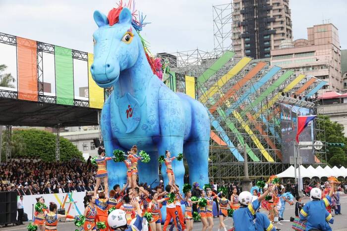520總統就職慶祝大會演出。廖瑞祥攝