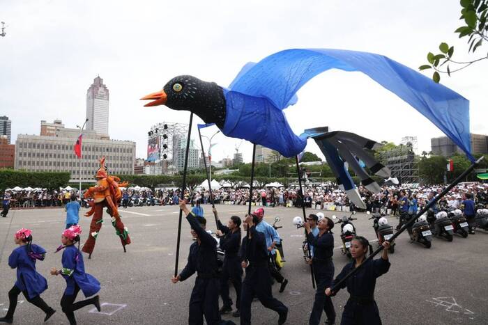 520總統就職慶祝大會演出。廖瑞祥攝